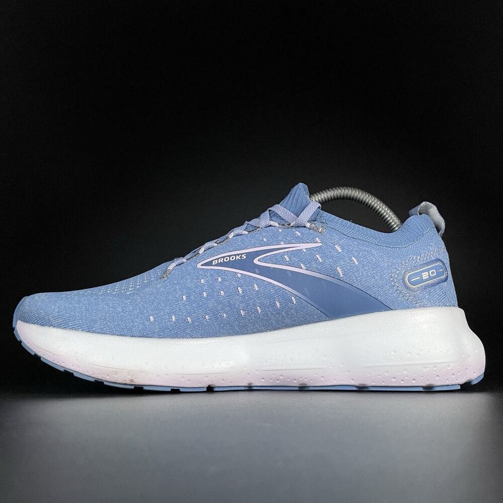 Women’s 11 Men’s 9.5 Brooks Glycerin 20 StealthFit Blue Knit Running Sneaker EUC - Picture 7 of 9